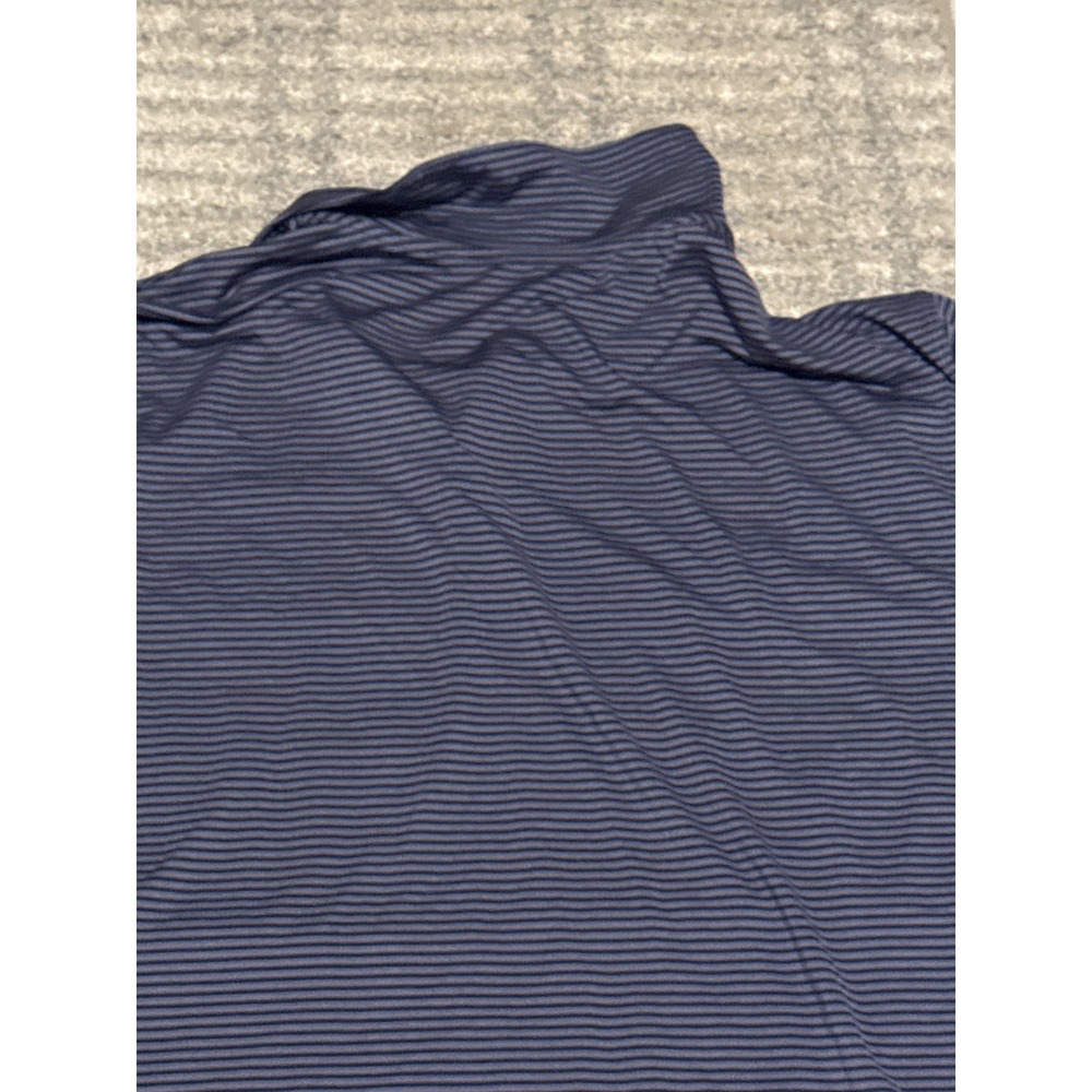 Nike Dri-FIT Mens XXL Navy Blue Grey Striped Golf Polo Shirt FZ5647-003 - Picture 5 of 6